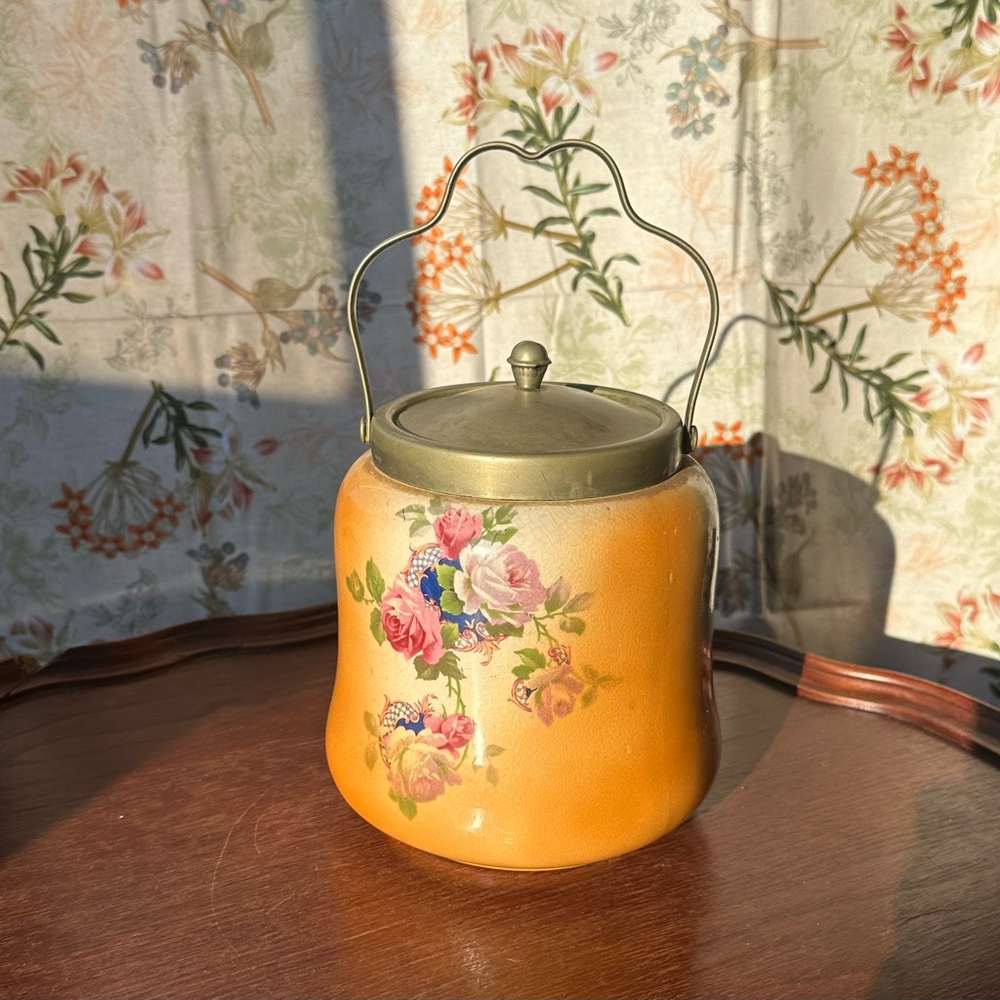 Vintage English Make Biscuit Barrel or Jar